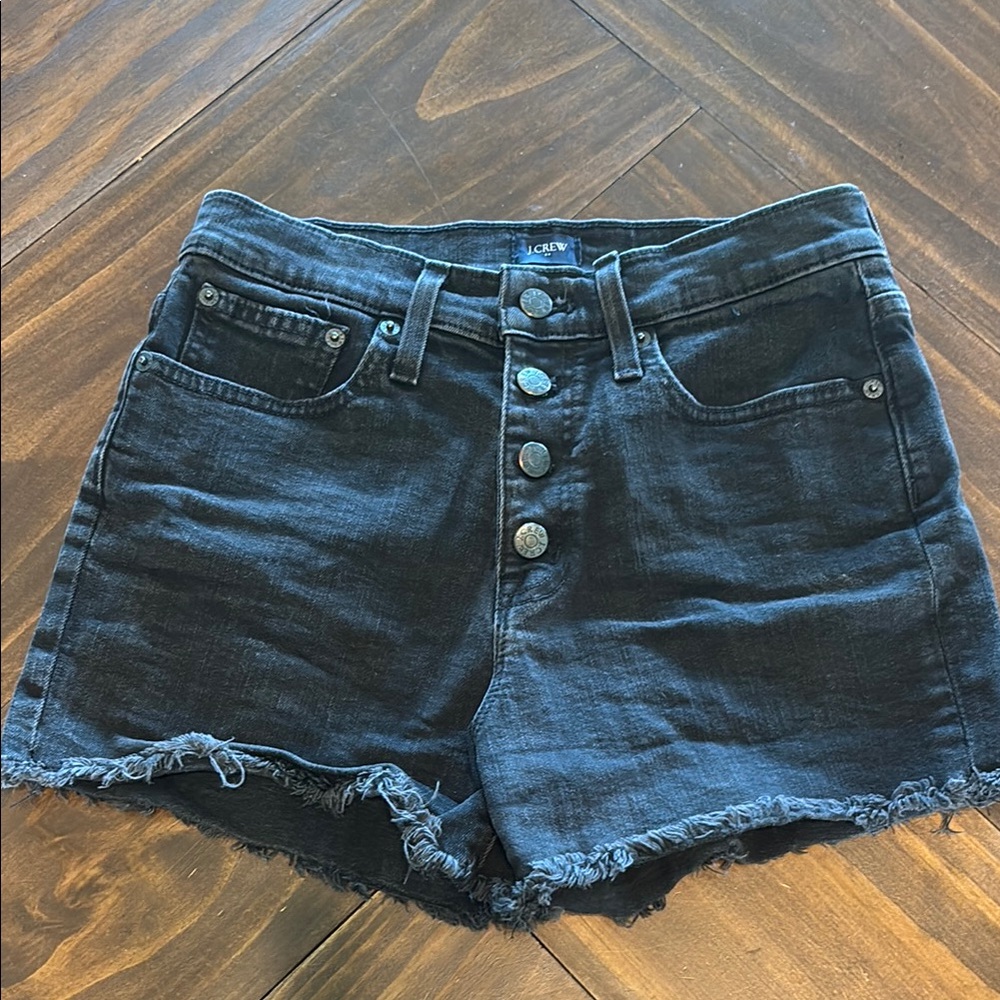 J. Crew Women's Dark Blue Jean Shorts